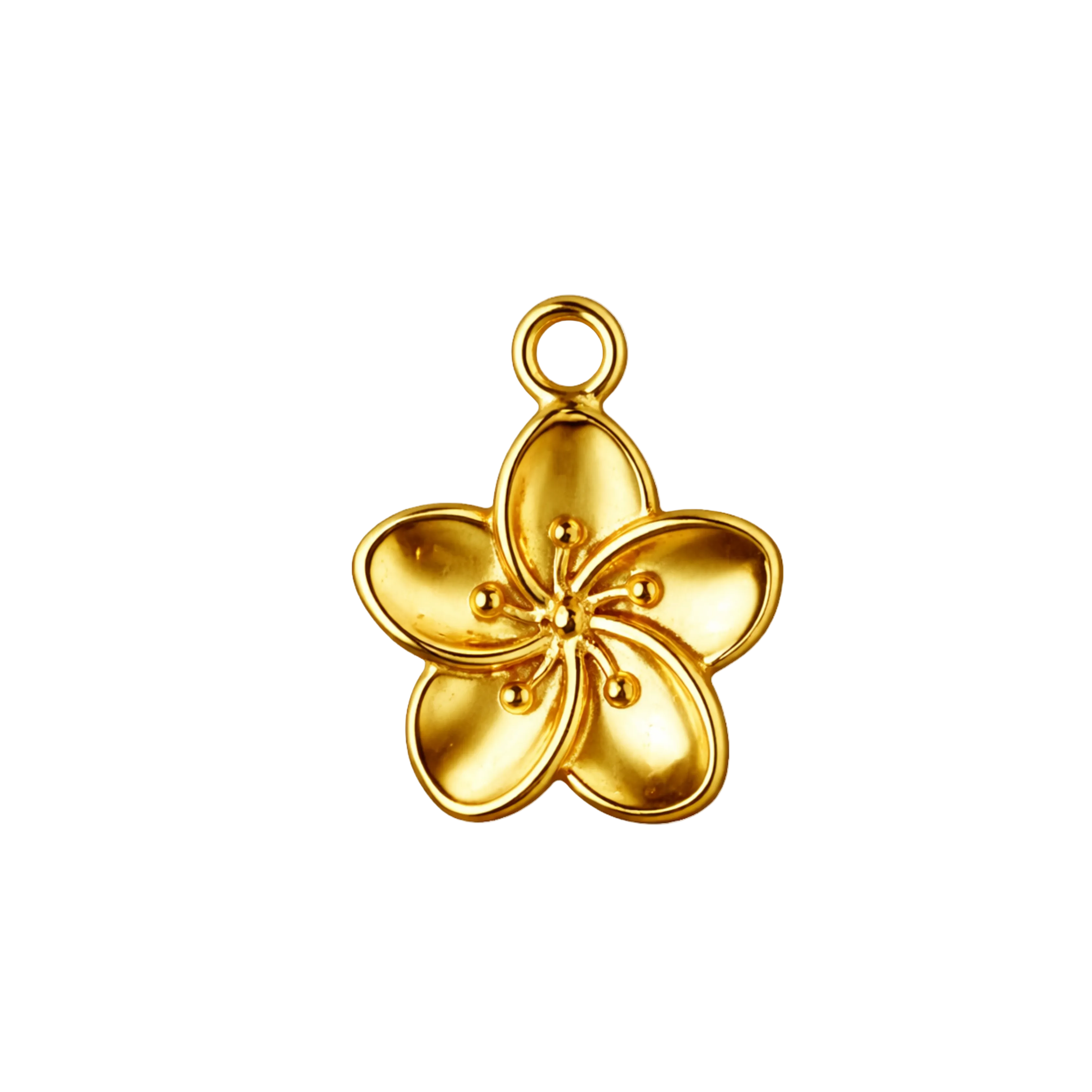 PLUMERIA charm -GYLLT