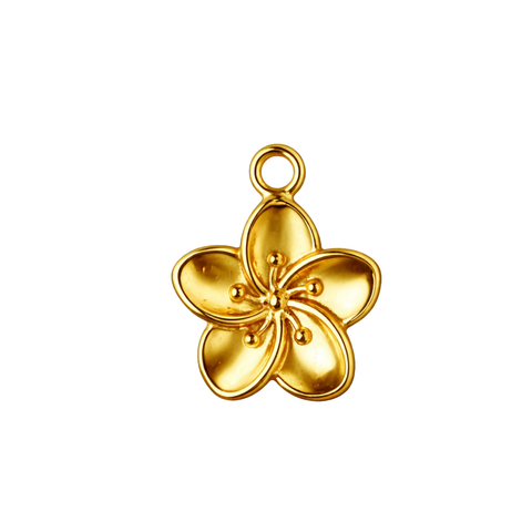 PLUMERIA charm -GYLLT