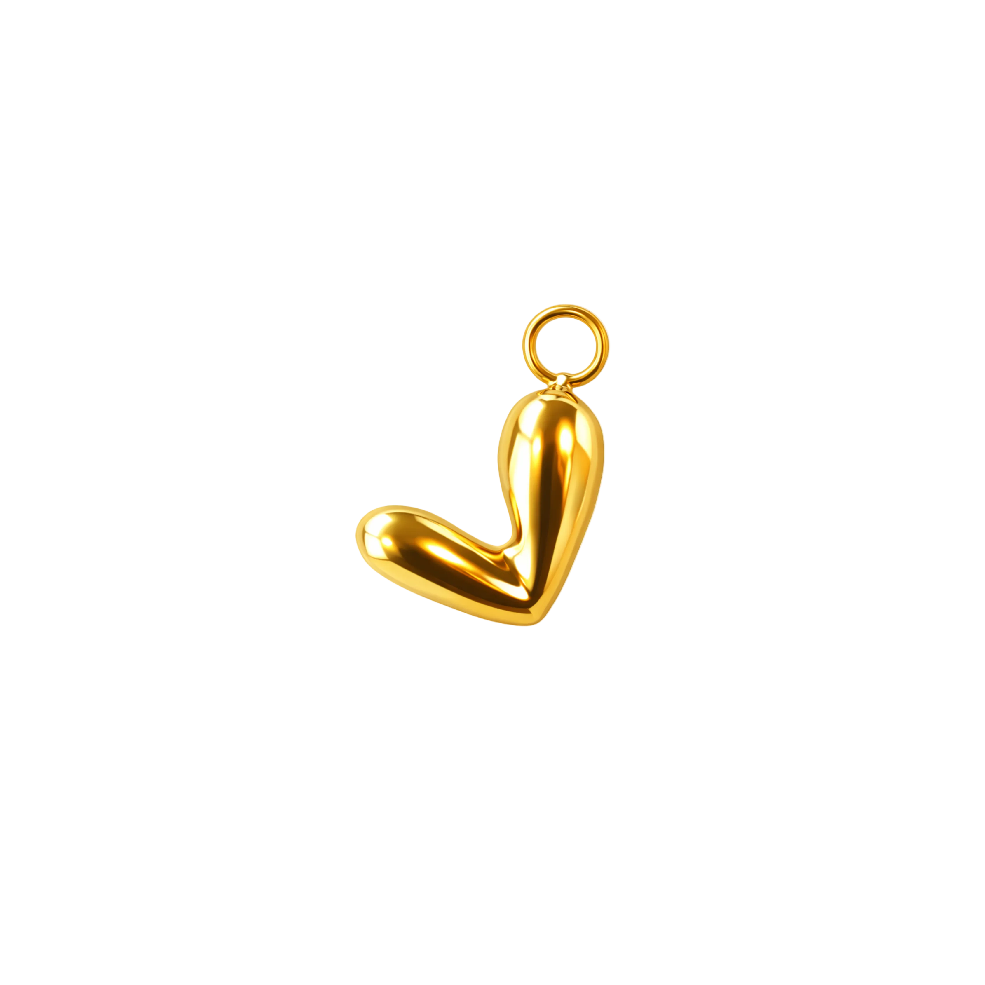 BUBBLE heart charm - GYLLT
