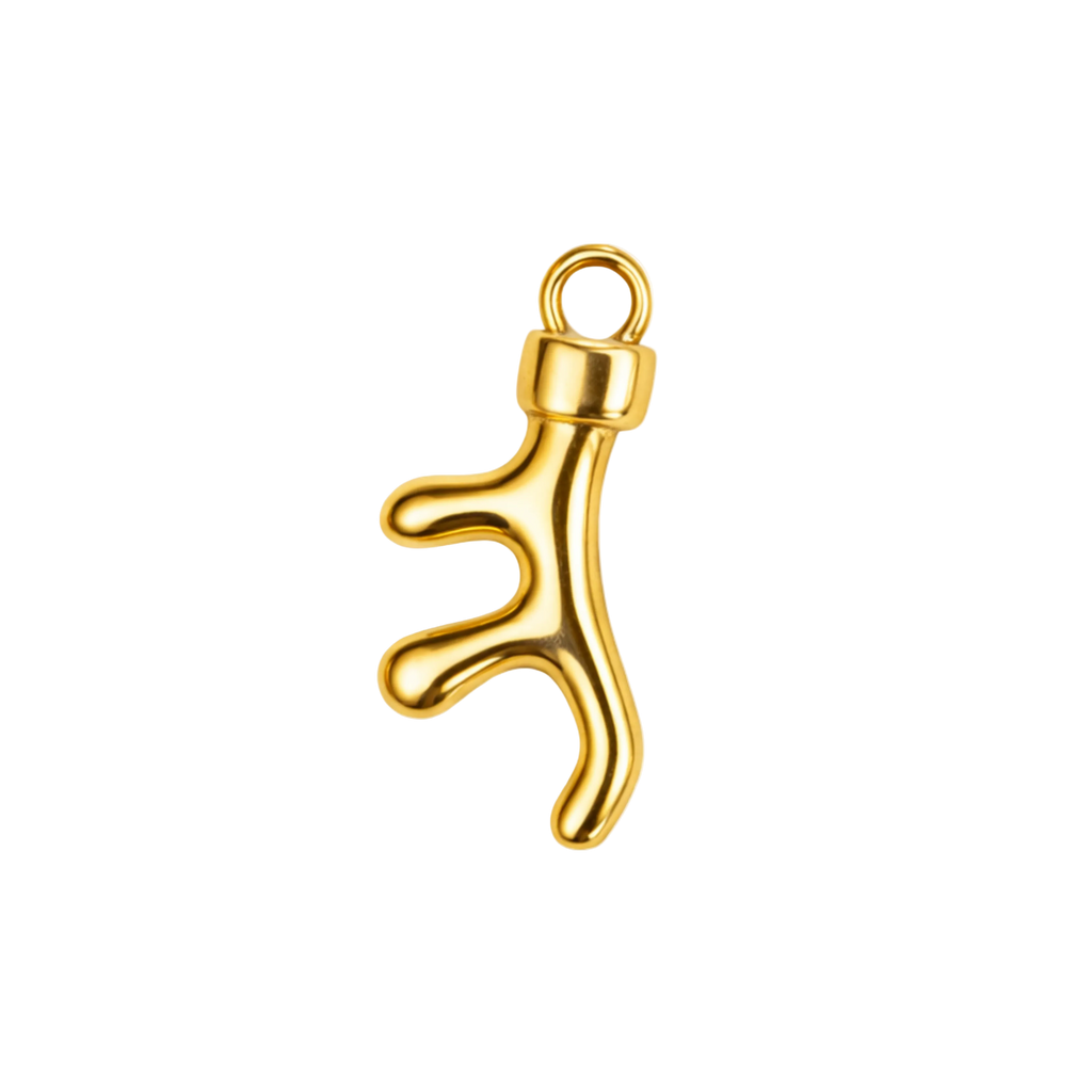 KÓRALL charm  - GYLLT