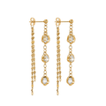 GLITRA dangle eyrnalokkar GYLLT
