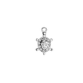 MINI SKJALDBAKA charm - SILFRAÐ