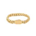 ÁLETRAÐ CUBAN ARMBAND - KARLA GYLLT