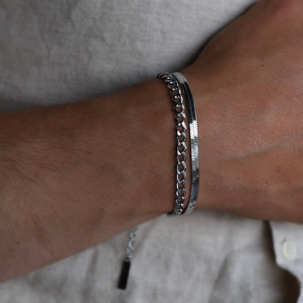 SNAKE armband - karla SILFRAÐ