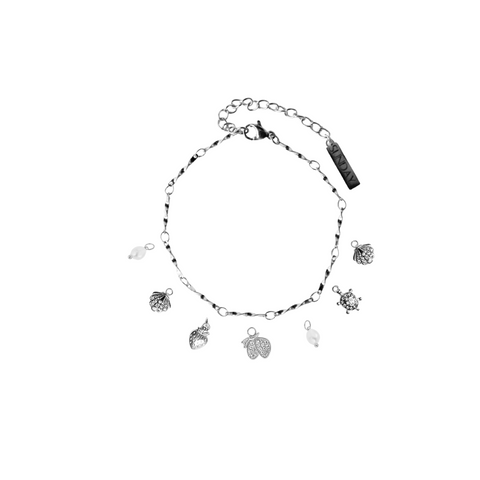CHARM armband fíngert - SILFRAÐ