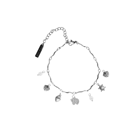 CHARM armband fíngert - SILFRAÐ